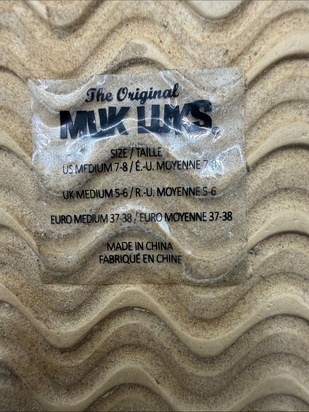 Muk Luks Plush Faux-Fur Slide Slippers in Tan - Picture 10 of 10
